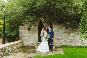 Bride and groom wedding photographer at The Tythe Barn Bicester Wedding Sharon Cooper_0002